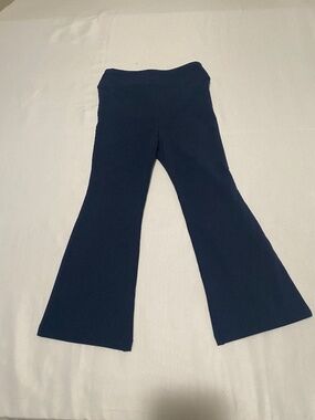 NWT Crewcuts Girls Navy Blue Flare Leggings Yoga Style Pants Size 4-5